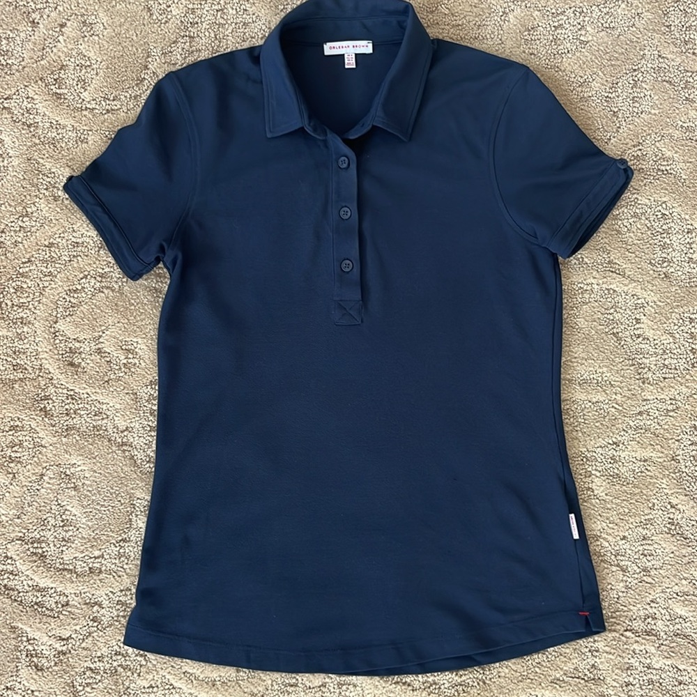 Orlebar Brown Navy Blue Polo Shirt Size 4